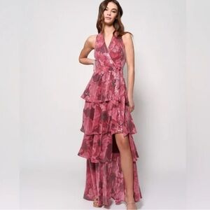 Hutch Pink Floral Maxi Dress